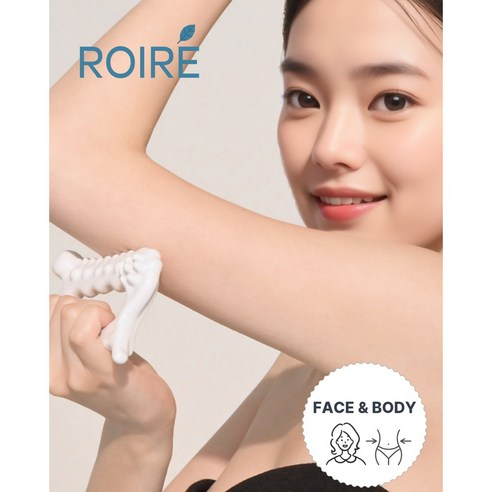로이레 뷰티 괄사 얼굴 바디 마사지 슬림관리, 1개, 화이트