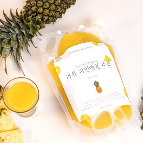 상큼한 파인애플 과육 주스로 일상에 활력을 더하세요!