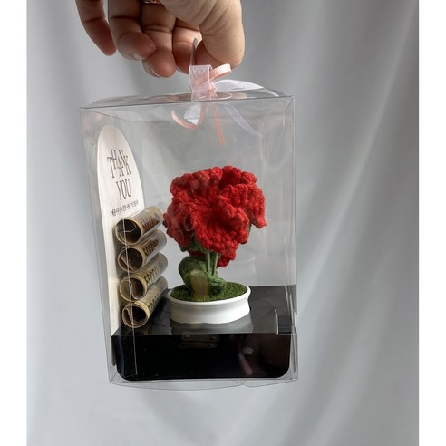 정성으로 피어난 손뜨개 카네이션, 시들지 않는 감동을 선물하세요.