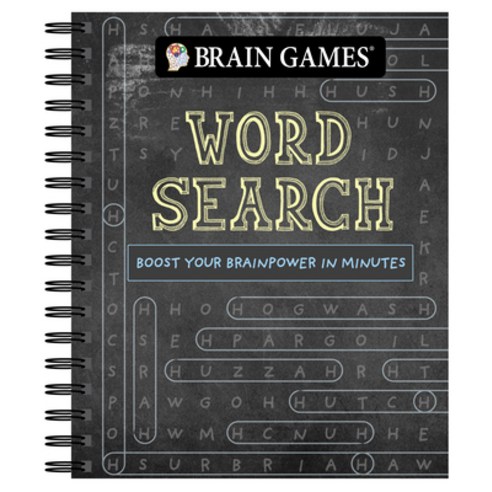 Brain Games - Word Search Puzzles (Chalkboard #2) 2: Boost Your Brainpower in Minutes Spiral, Publications International,..., English, 9781645586654