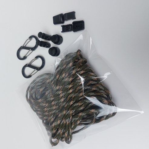 파라코드 딥그린 카모 4MM 커스텀 제작 종합 키트, 1세트