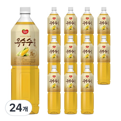 동원에프엔비 옥수수수염차, 1.5L, 24개