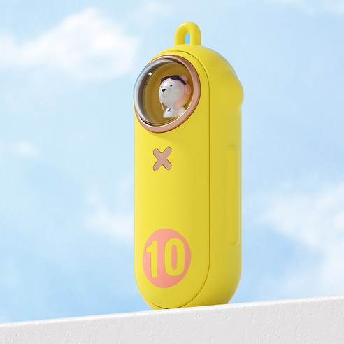 미니 손난방기 미니 USB 보조배터리 휴대용 전원, 노란색