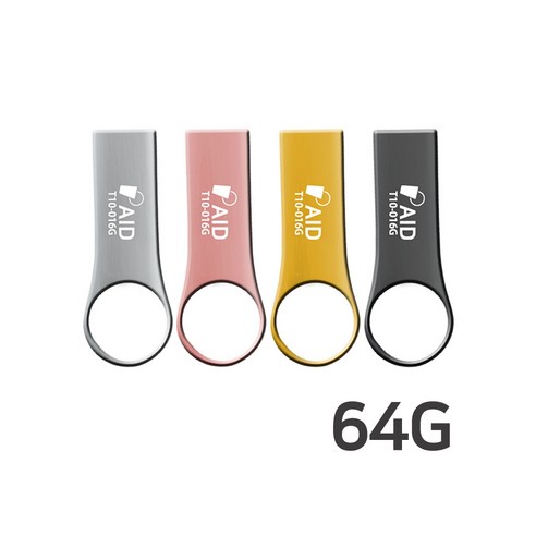 누적판매 40만개 TKR 정품 메탈소재 USB, 2. 원형 T10-, 64G, 실버