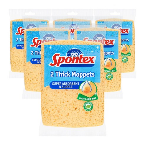 스폰텍스 spontex thick moppets 프랑스 국민 수세미 스폰지 2개입 x 6팩 Best Top5