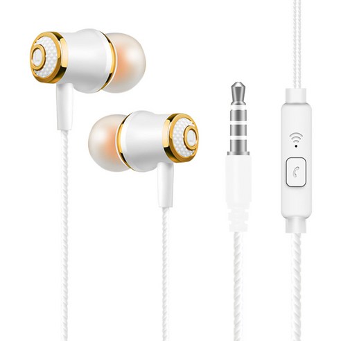 우석 S36 유선 이어폰 이어폰을 꽂습니다 MP3 게임 이어폰 밴드 맥뮤직 이어폰, S65벨티드 맥 골드입니다, 규격 없음