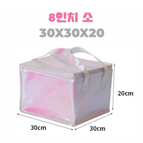 보냉백 2개 쇼핑백 케이크 선물 반찬 여름 손잡이 다용도