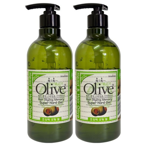 (500ml x 3개)-아임세레느 올리브 아임 세레느 초강력 스타일링 슈퍼하드 젤, 3개, 500ml