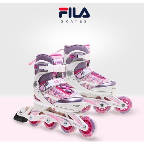 FILA 휠라 아동 싸이즈조절 인라인 버터플라이 쿨메쉬원단 1mm단위 미세 사이즈조절 밸크로밴드 고성능베어링 고급브레이크패드, M