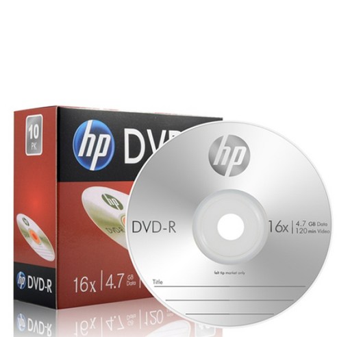 HP DVD-R 슬림케이스 공디스크 16X 4.7GB 10p, 30개
