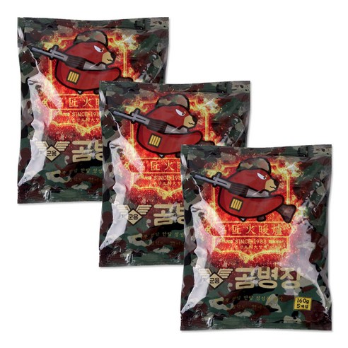 군용 곰병장 핫팩 대용량 160g x 5개입 / 명장곰장장 변온핫팩 손난로, 3개