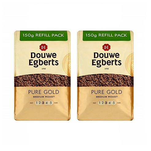 퓨어 골드 리필 커피 150g 2팩 Douwe Egberts Pure Gold Refill, 2개, 1개입