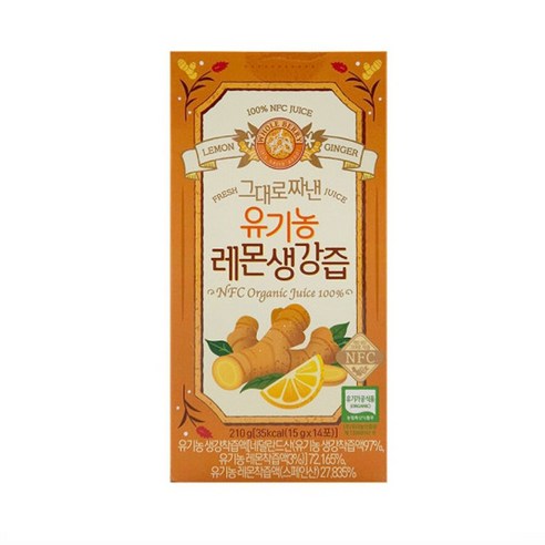 홀베리 그대로 짜낸 유기농 레몬 생강즙 14p