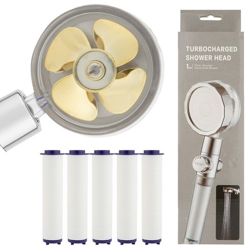 관우몰 돈다샤워기+필터5개, 1세트