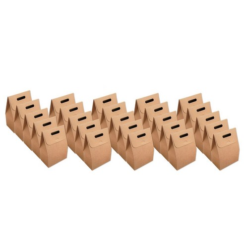 선물 포장 상자 박스 SET 세트 크래프트 답례품 결혼식 어린이집, 크래프트(중), 25장