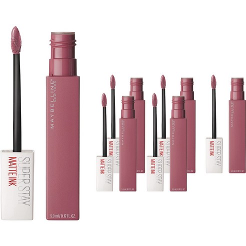 메이블린 뉴욕 슈퍼 스테이 립 잉크 5ml, 015 Lover, 6개