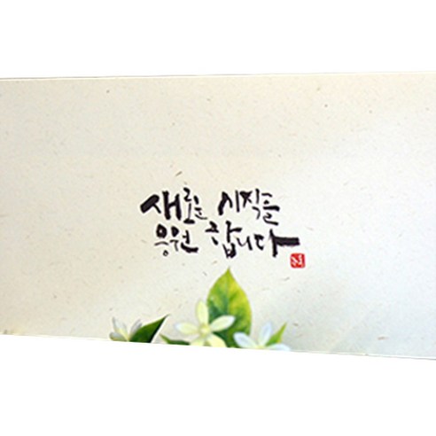 봄비숲 캘리그라피 용돈봉투 30매 1종 세트, 9. 새로운 시작을 응원 합니다