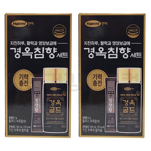 한미 경옥침향 세트 1개 경옥골드 인삼음료 기력충전, 100ml 경옥고 효능