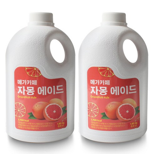 메가카페 자몽 에이드 1.85kg/1.5L, 1.85kg, 1개입, 1개