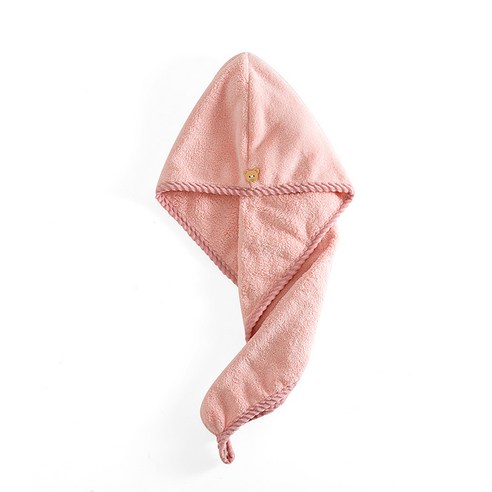 드라이캡녀 하이퍼 아쿠아수건 타월 욕모신기 신규백 두껍게, 65*25cm+-2cm, 핑크
