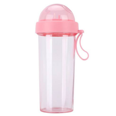 MEIISEO대용량 스포츠 물통 다기능 물병 휴대용 스포츠 물통 대용량 보온병, Pink 600ml
