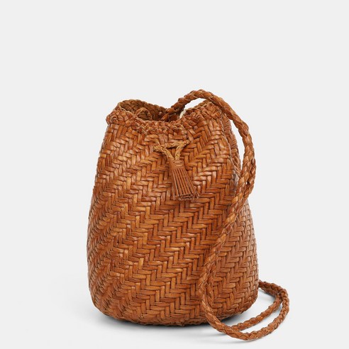 드래곤디퓨전버킷백 드래곤디퓨전 여성용 폼폼 버킷백 8838 TAN