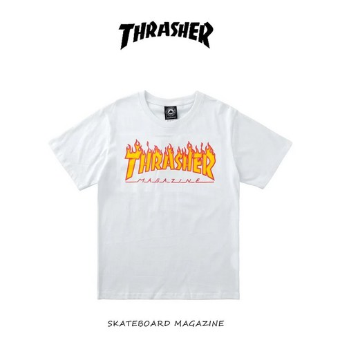 트레셔 플레임 로고 반팔 Thrasher flame T-shirt