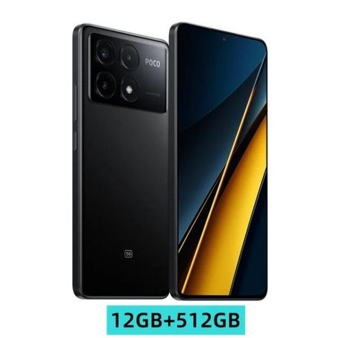 POCO X6 프로 5G 256GB 512GB 디멘션 8300-울트라 6.67 인치 AMOLED 64MP 카메라 OIS 67W 5000mAh POCOX, 01 POCO X6 Pro 5G, 04 12GB 512GB Black