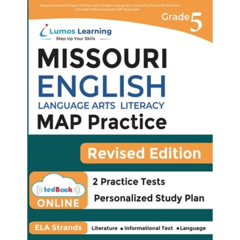 (영문도서) Missouri Assessment Program Test Prep: Grade 5 English Language Arts Literacy (ELA) Practice … Paperback, Lumos Information Services,…, 9781959697176 mirage2pcsladyleathersuit