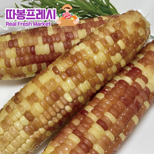 따봉프레시 3차선별 쫀득탱글 맛보장 황제 홍찰옥수수, 10개, 2.3kg내외(특대)