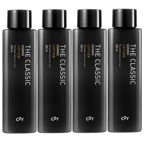 C2Y 남성화장품 더 클래식 로션 / 대용량 남성 에멀젼, 250ml, 4개
