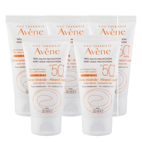아벤느 미네랄 톤업 선크림 SPF50+ PA+++, 50ml, 5개