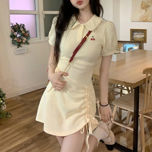 여름을 더 시원하게! 라인엘 여성 반팔 원피스
