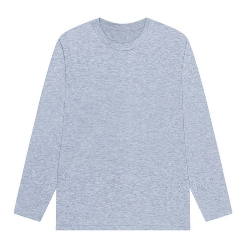 남녀공용 30수 무지 라운드 긴팔 티셔츠 S-2XL