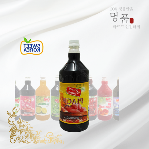 스위트코리아 복숭아홍차(피치티) 1000ml x 12ea 과일원액 희석음료