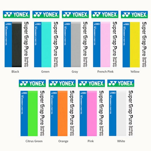 요넥스 AC-108EX 테니스 그립 라켓손잡이 20개 무료배송 이벤트 – 옐로우 1BOX 
라켓스포츠