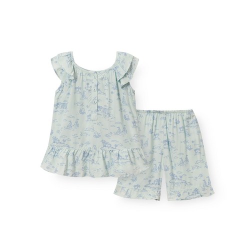 우리 아이 여름, 시원함과 사랑스러움을 한 번에! 오르시떼 매직오션 슬리브리스 상하복 후기 오르시떼키즈잠옷