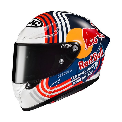 홍진 HJC RPHA 1 RED BULL AUSTIN GP 알파원 레드불 오스틴 GP 풀페이스 헬멧, XL