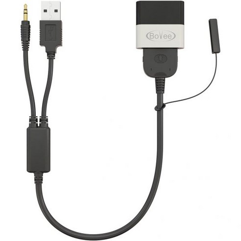 466455 BMW용 Y USB/AUX iPod 통합 케이블이 포함된 Bovee 1000 차량용 통합용 Mini Cooper Wireless Bluetooth Car Ki, 1개
