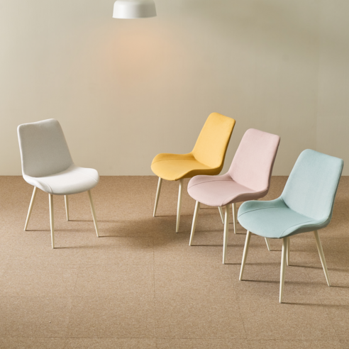 핑크빛 디자인으로 식탁을 카페처럼, 노노스 로아 식탁의자