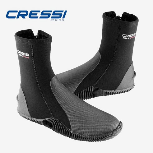 CRESSI 크레씨 부츠 5mm 다이빙 부츠 스킨 스쿠버 장비, 230mm