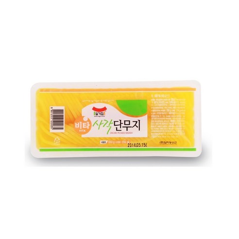 일가집 비타 사각단무지, 550g, 12개