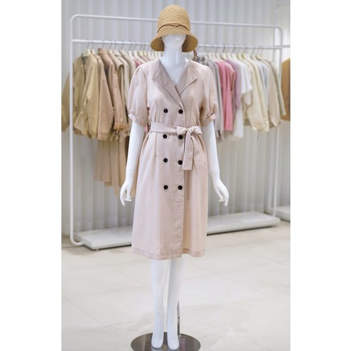 [올리브데올리브] 브이넥 더블버튼 벨티드 원피스 YW3MO341(1797018)