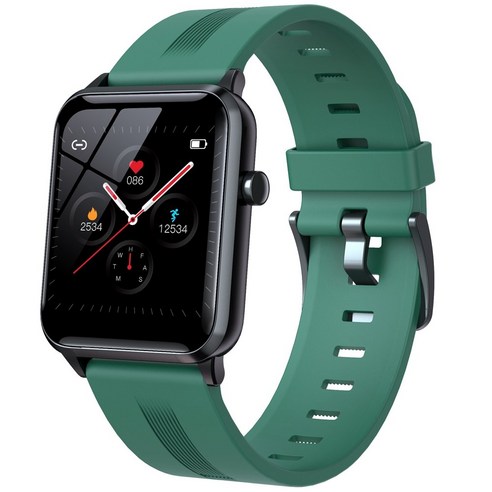 AFBEST 스마트 시계 남성 여성 스포츠 심장 박동 혈압 모니터 IP68 Smartwatch 블루투스 녹색, 초록