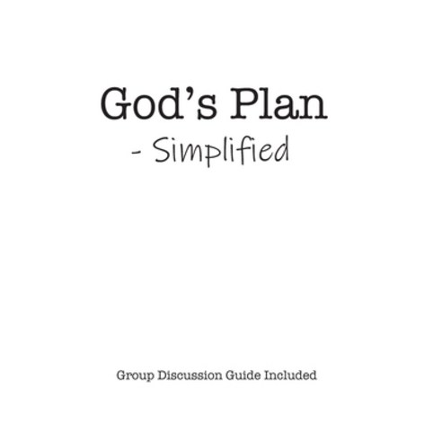 God''s Plan Simplified Paperback, Www.Myidentifiers.com, English, 9781737177913