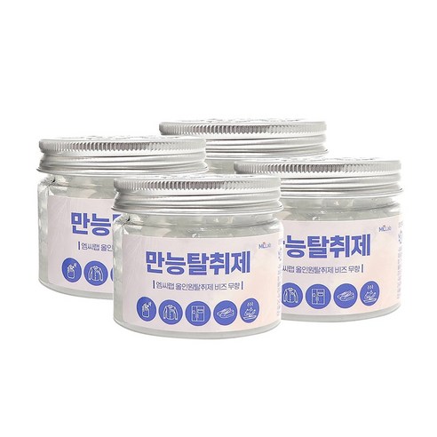 강력한성능 만능탈취제 용기형 담배냄새제거 집안 홀애비 남자방냄새 화장실 차량 실내 탈취제 피톤치드 무향 2가지, 만능탈취제 비즈 (무향) 100g 4개, 1개