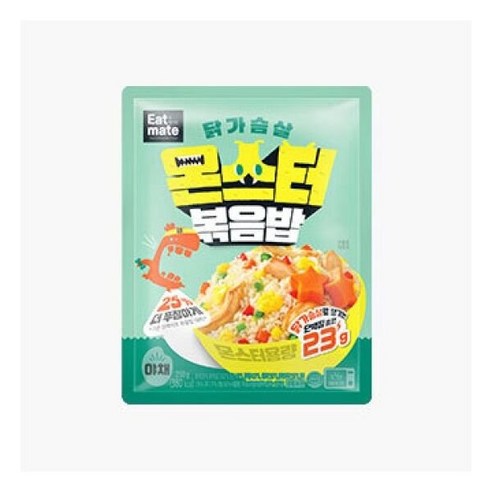 [랭킹닭컴] 잇메이트 닭가슴살 몬스터 볶음밥 이지쿡 야채, 1개, 250g