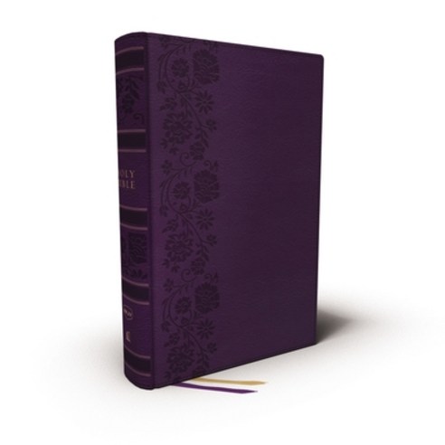 Nkjv Single-Column Wide-Margin Reference Bible Leathersoft Purple Red Letter Comfort Print: Hol... Imitation Leather, Thomas Nelson, English, 9780785248682