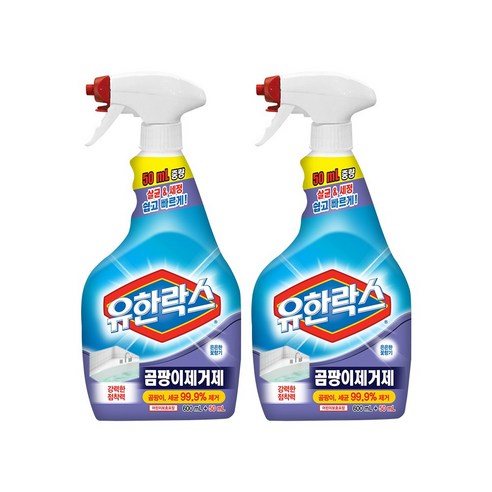 유한양행  유한락스 곰팡이 제거제, 1세트, 600+50mL