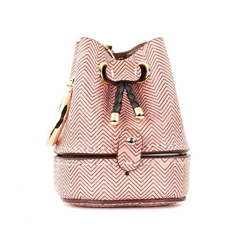 롤시 갤럭시 버즈 2 프로 라이브 버킷백 백팩 미니어처 가죽 케이스+자동오링, 더블유로즈골드